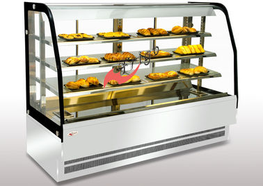 Bakery Food Display Showcase Curved Warming Showcase Closed Type 3 Shelves Different Size Available