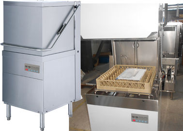 ماشین ظرفشویی آشپزخانه تجاری 420 میلی متری ، 60 ظرفشویی / ظرفشویی ماشین ظرفشویی هود تجاری